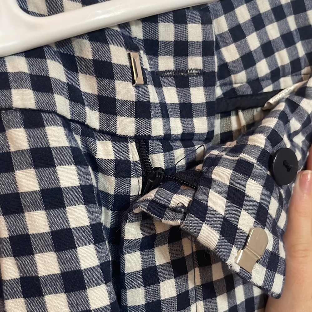 Zara Basic Blue And White Pants - image 6